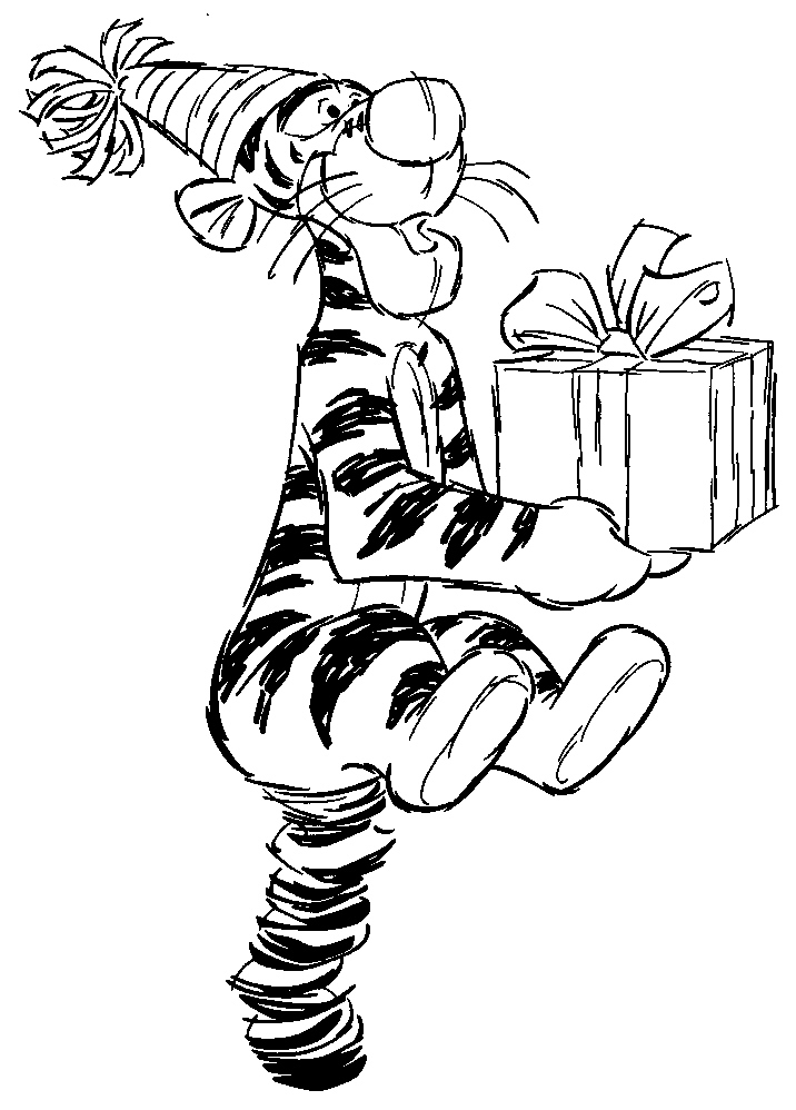 Kids-n-fun.com | 30 coloring pages of Winnie the Pooh and Tigger